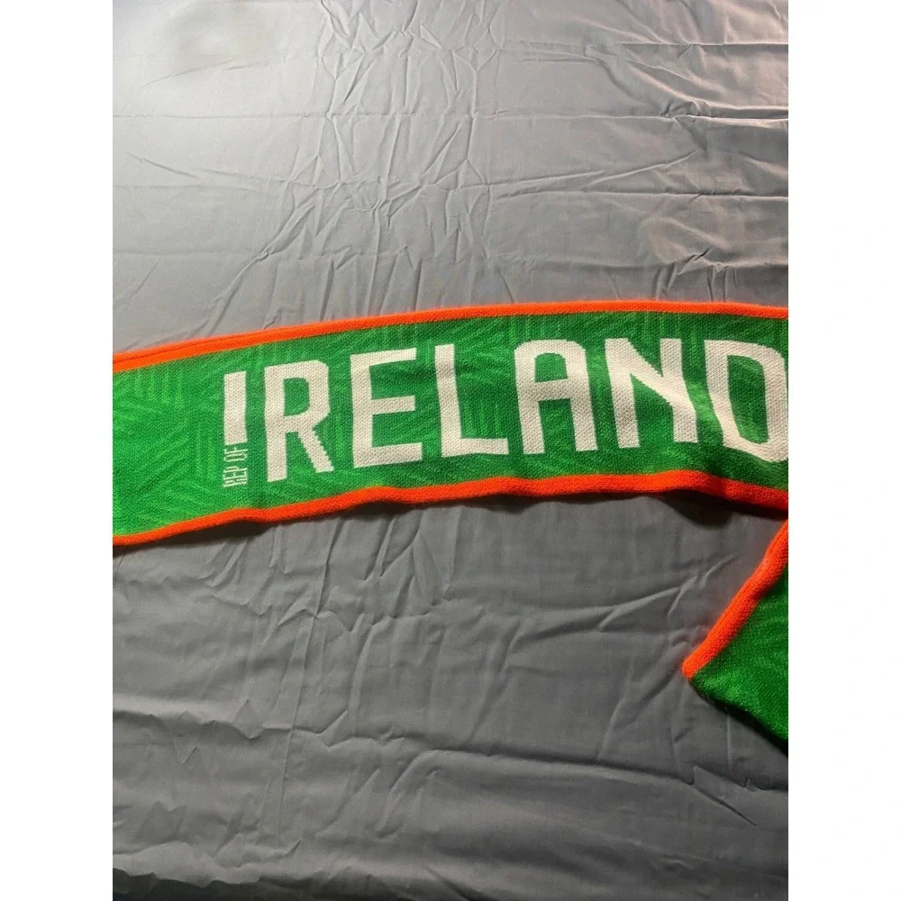 Ireland Football Soccer Knit Fan Scarf Green Orange Supporter Futbol New Balance
